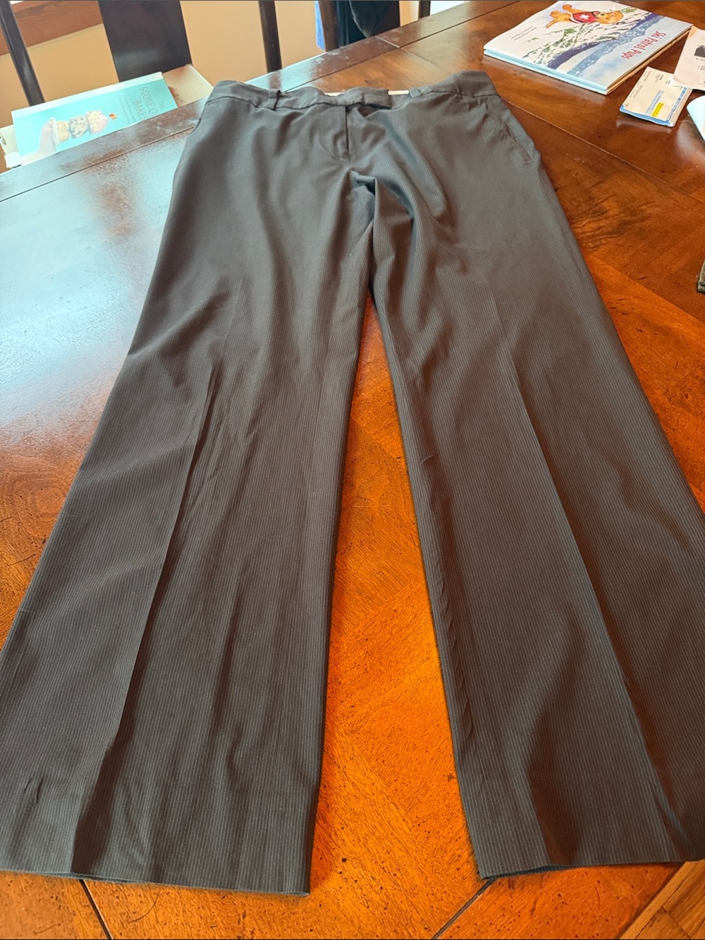 Ann Taylor BrownPinstripe Boot Cut Dress Pants